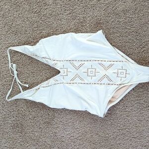 Billabong deep v halter bathingsuit